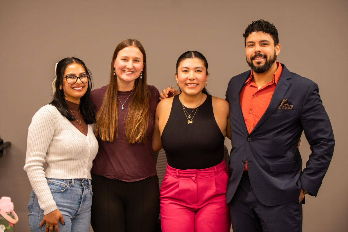 photo of four people