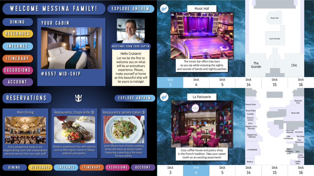 screenshot of UX design