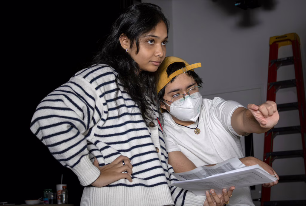 Saanvi Singh ’26 with Angel Rojas ’25