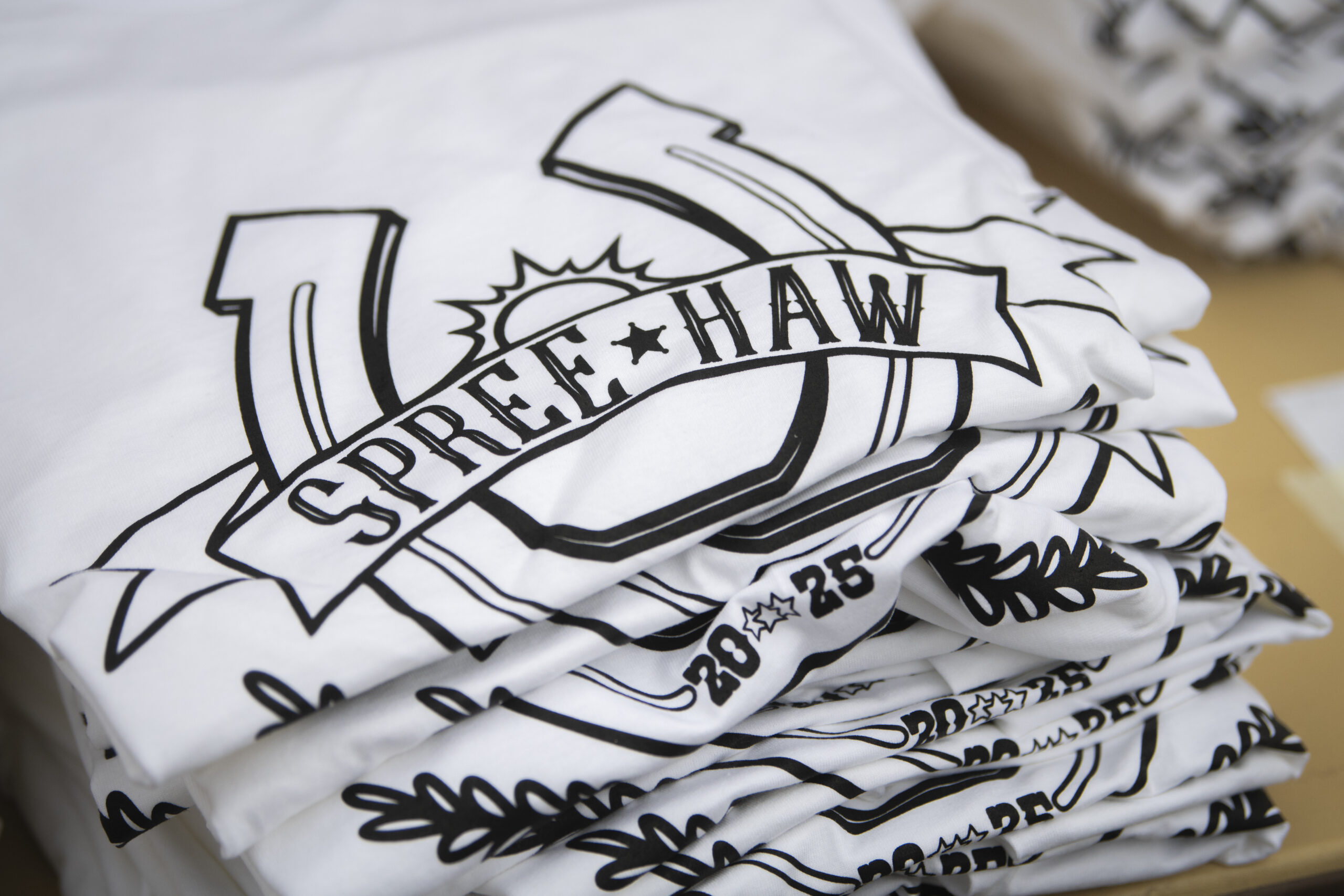 T-shirt that says spree-haw