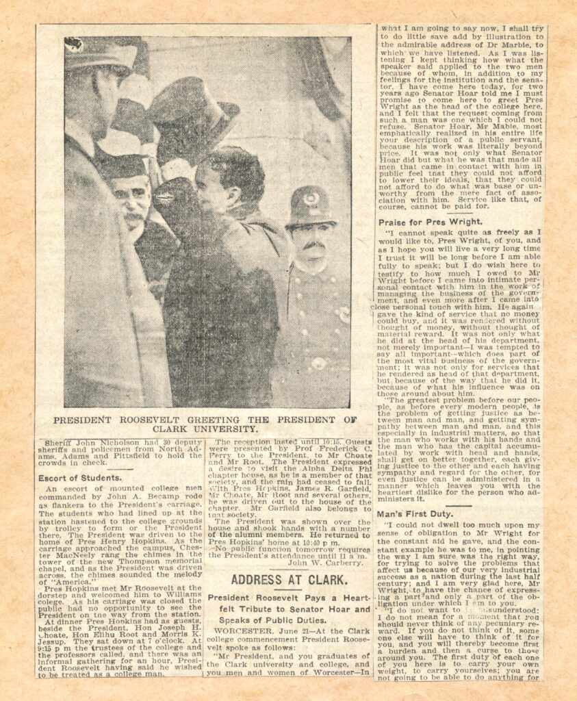 Teddy Roosevelt 1905 Commencement address 1