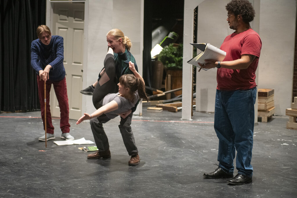 "The Taming of the Shrew" in rehearsal