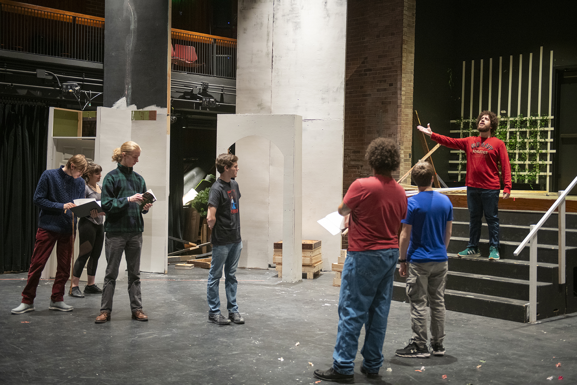 "The Taming of the Shrew" in rehearsal