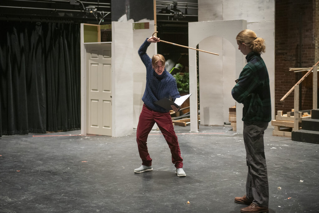 "The Taming of the Shrew" in rehearsal