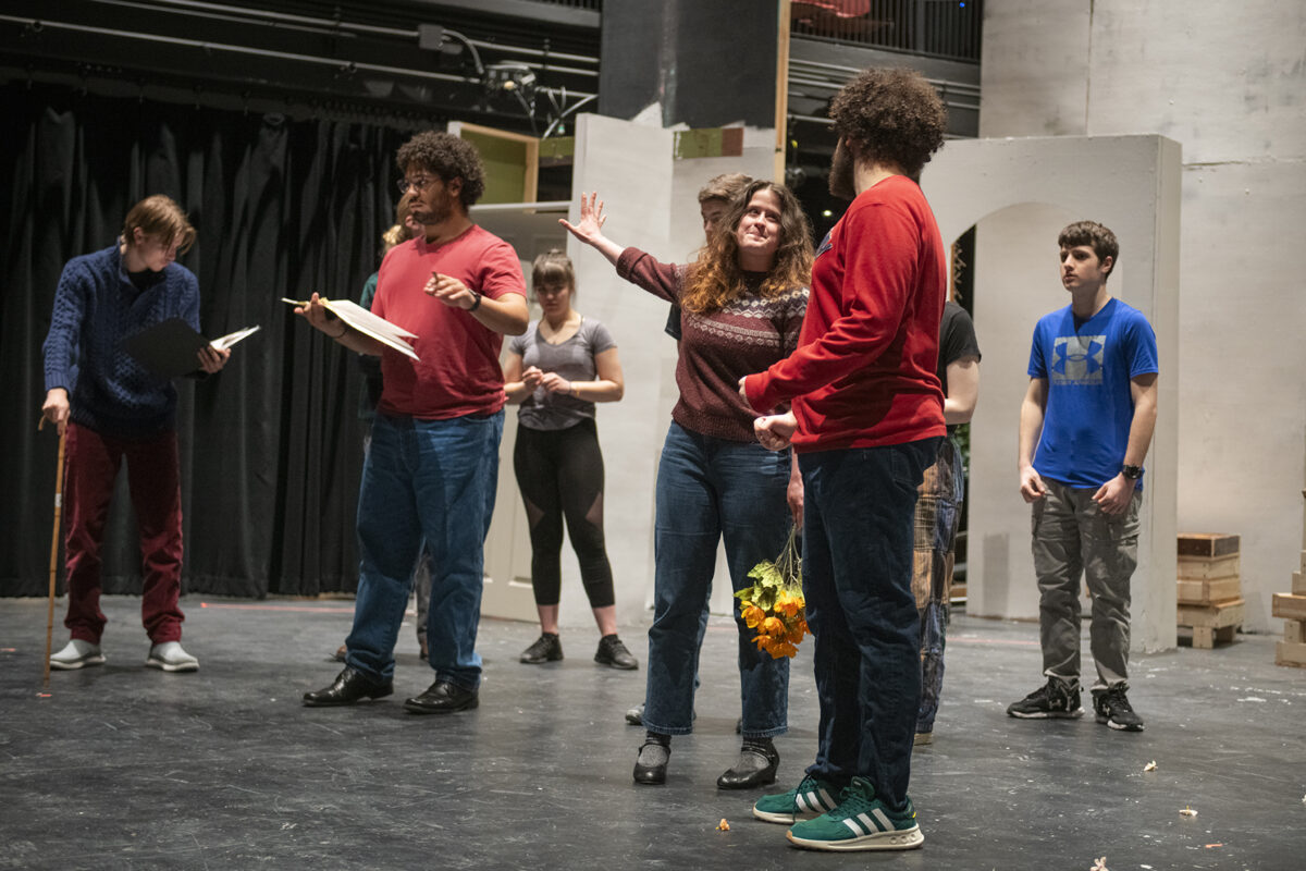 "The Taming of the Shrew" in rehearsal
