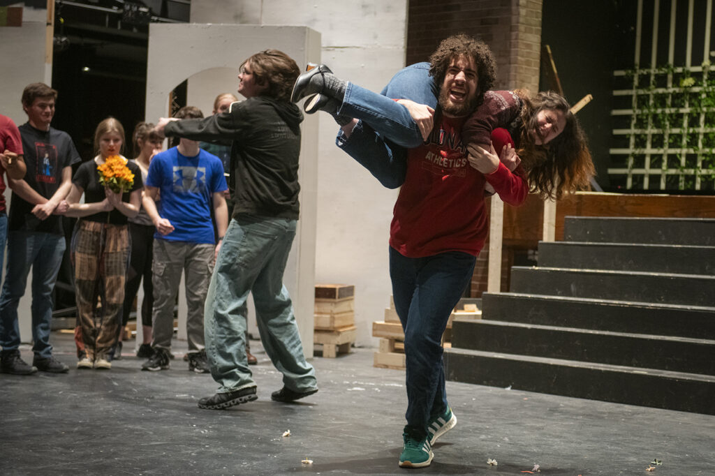 "The Taming of the Shrew" in rehearsal