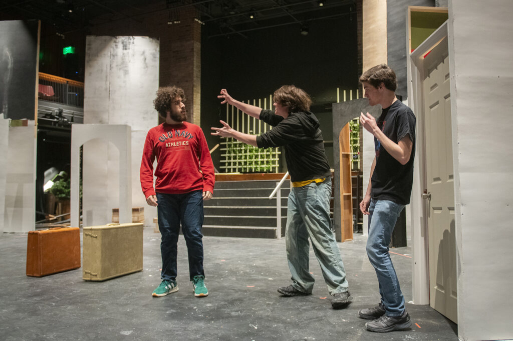 "The Taming of the Shrew" in rehearsal