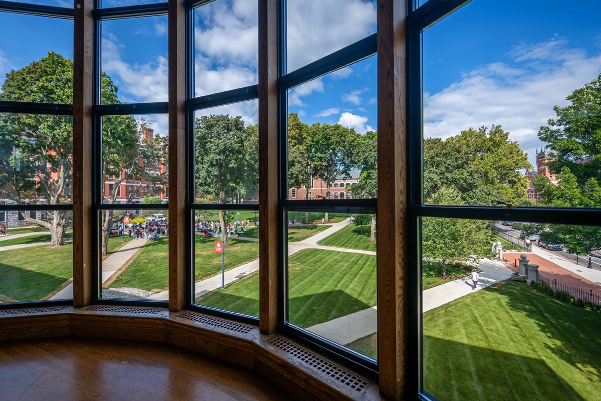 View from windows in Tilton Hall