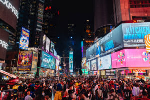 Times Square at night