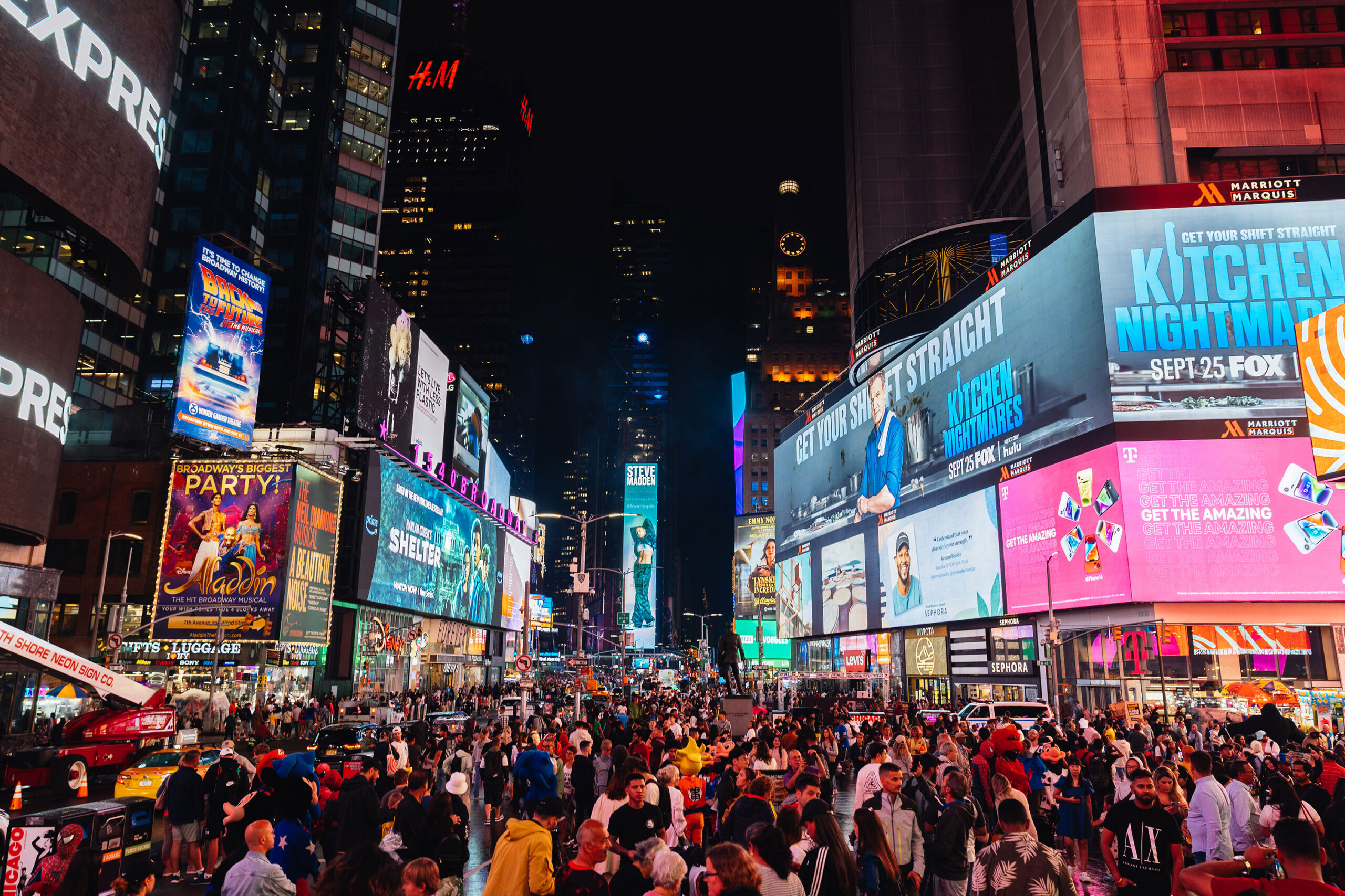 Times Square at night