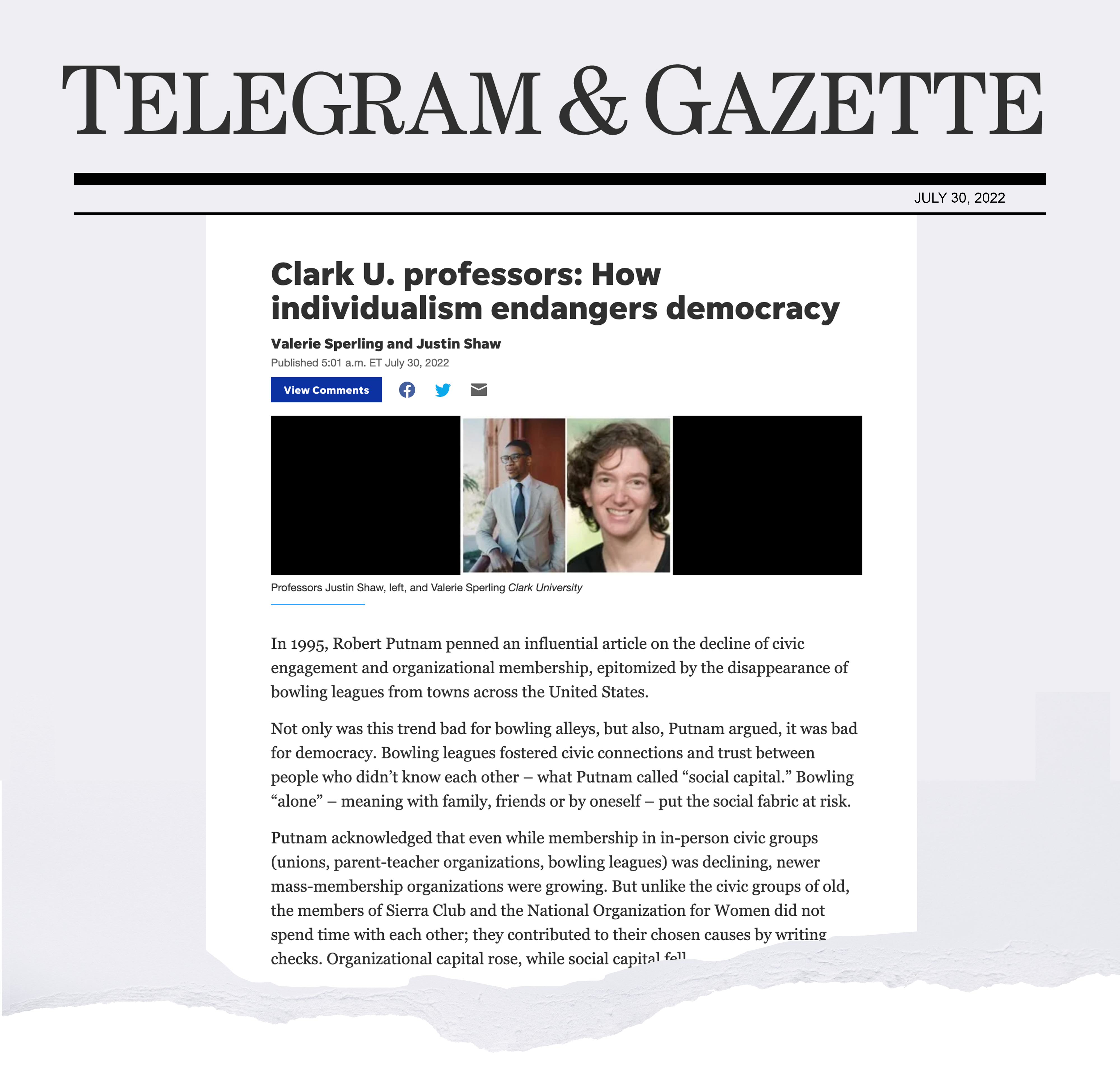 How individualism endangers democracy