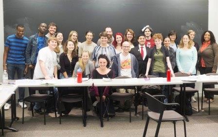 UFS students and Clarkies enjoyed sharing the English capstone seminar class of Associate Professor of English Betsy Huang. (Photo: Andrew Doig '14)