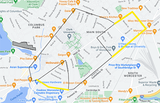 University Park Partnership expansion map