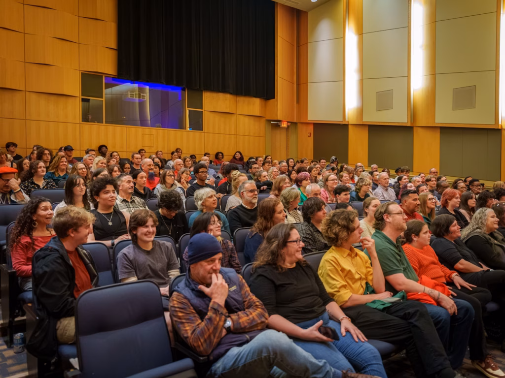 audience seated in hall