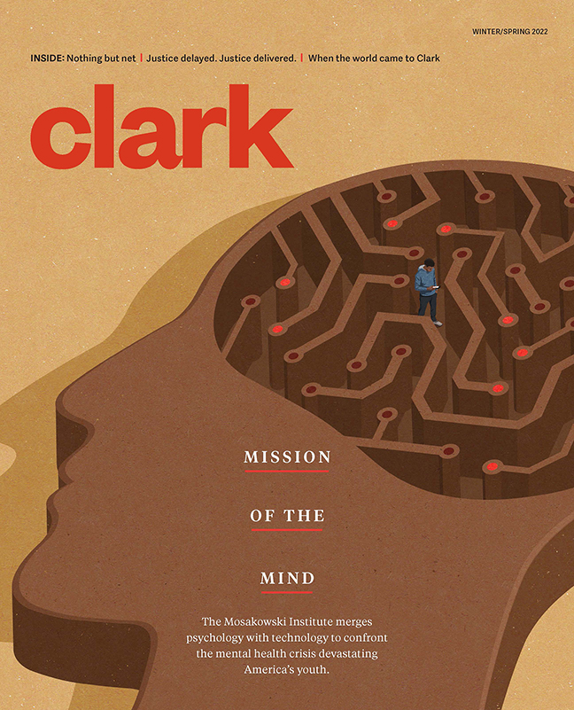 Cover of winter/spring Clark magazine