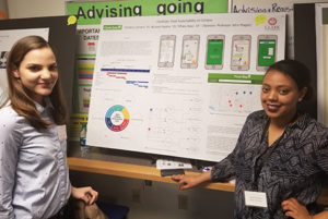 Christina Zymaris showing poster