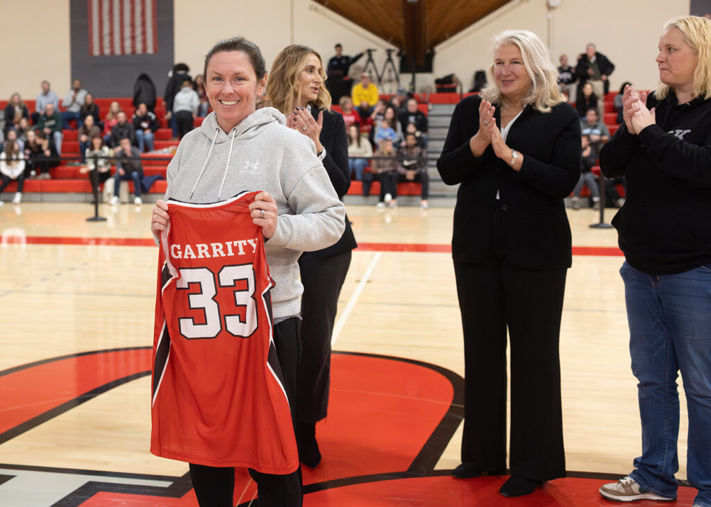 1,000-point basketball scorers celebration