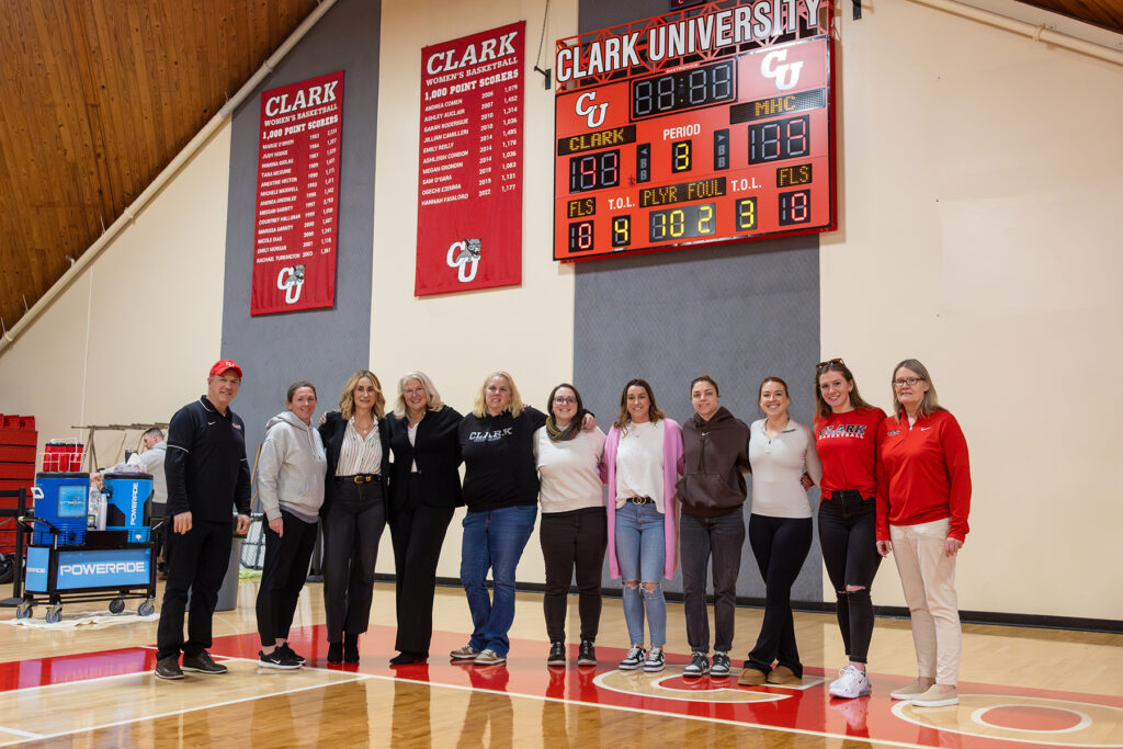 1,000-point basketball scorers celebration