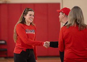 1,000-point basketball scorers celebration
