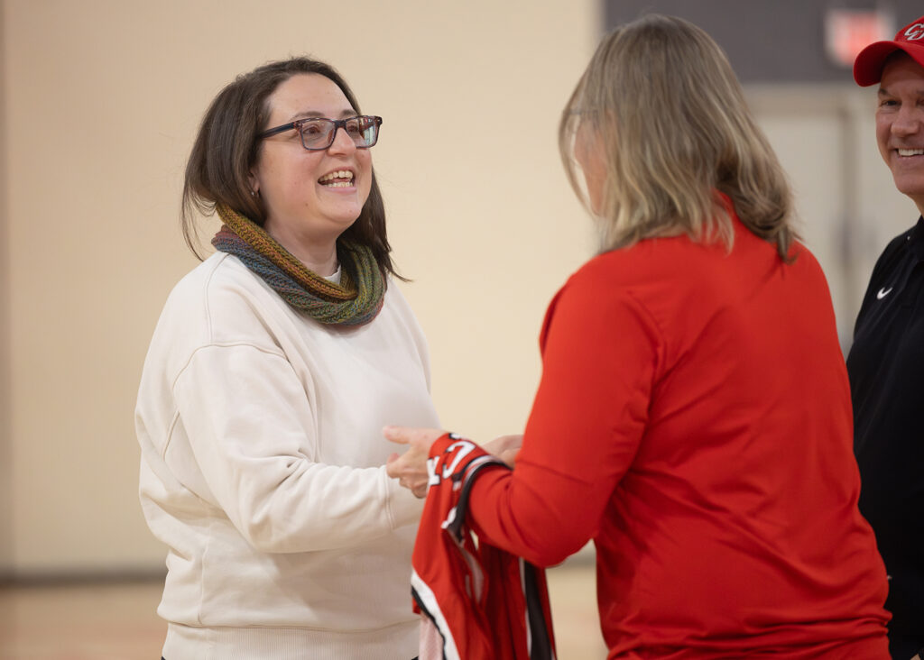 1,000-point basketball scorers celebration