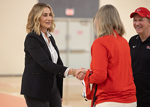 1,000-point basketball scorers celebration
