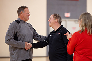 1,000-point basketball scorers celebration