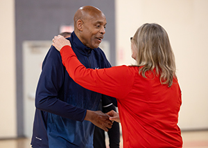 1,000-point basketball scorers celebration