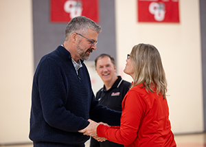 1,000-point basketball scorers celebration