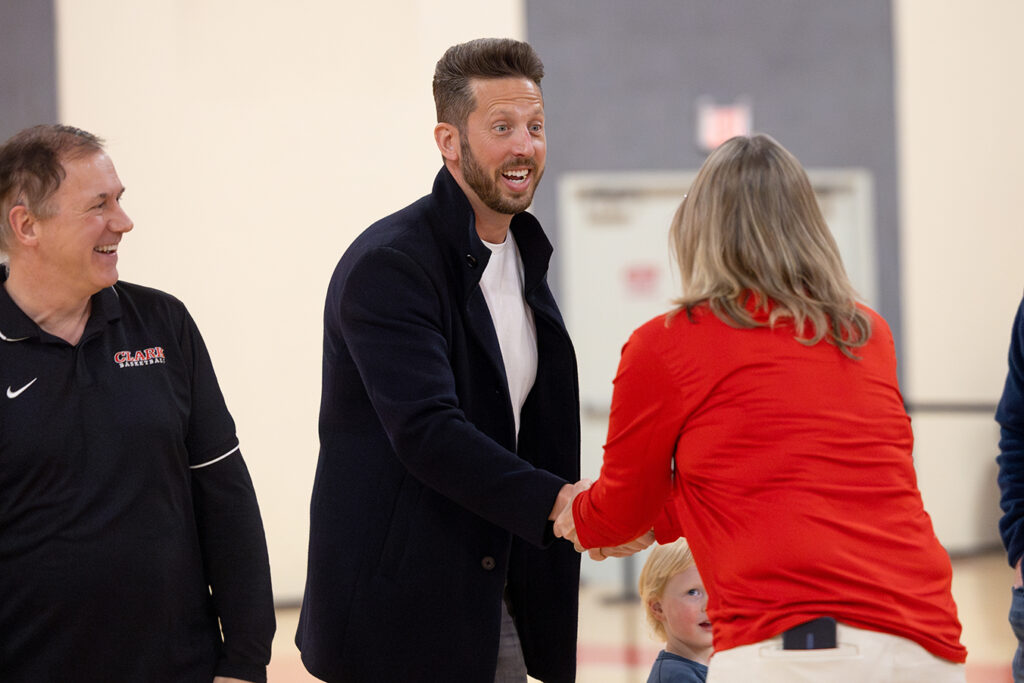 1,000-point basketball scorers celebration
