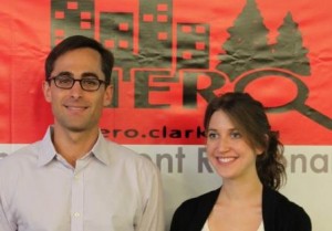 HERO program Director Prof. Colin Polsky and O'Connor HERO Fellow Abby Kaminski '11.