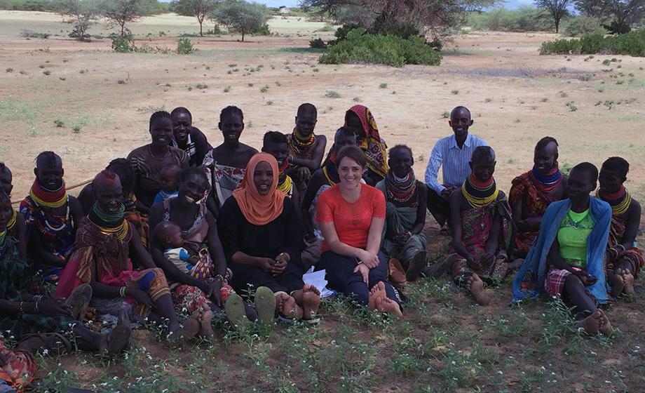 Farida Hassan conducts field work in Turkana County, Kenya