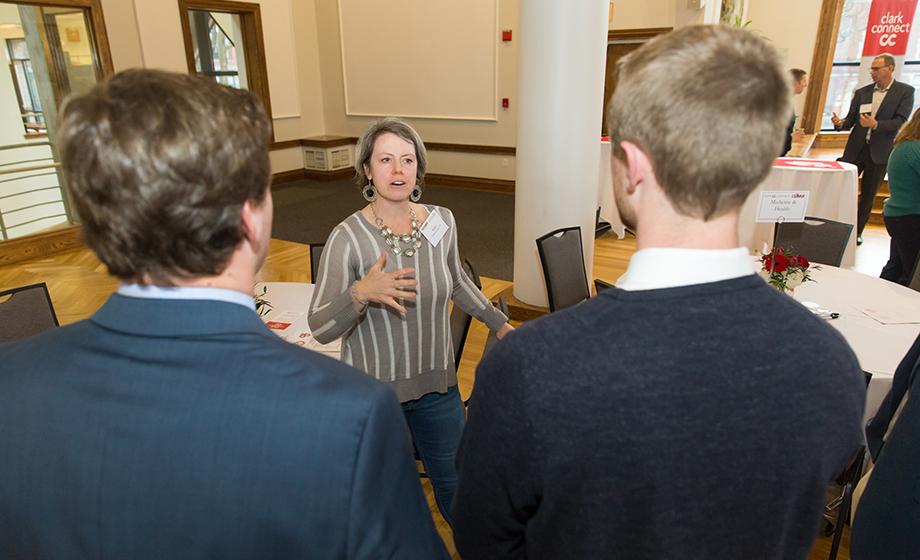 Networking culminates ClarkCONNECT seminar series for student-athletes