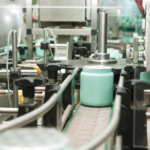 cosmetic item in factory production equipment