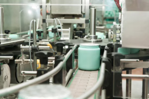 cosmetic item in factory production equipment