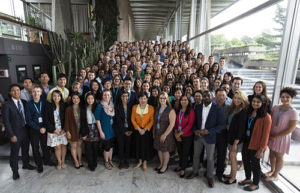 Aaron Johnson joined interns from all over the world.