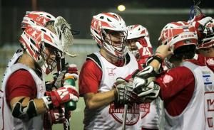 Jacob Reiner and his lacrosse teammates