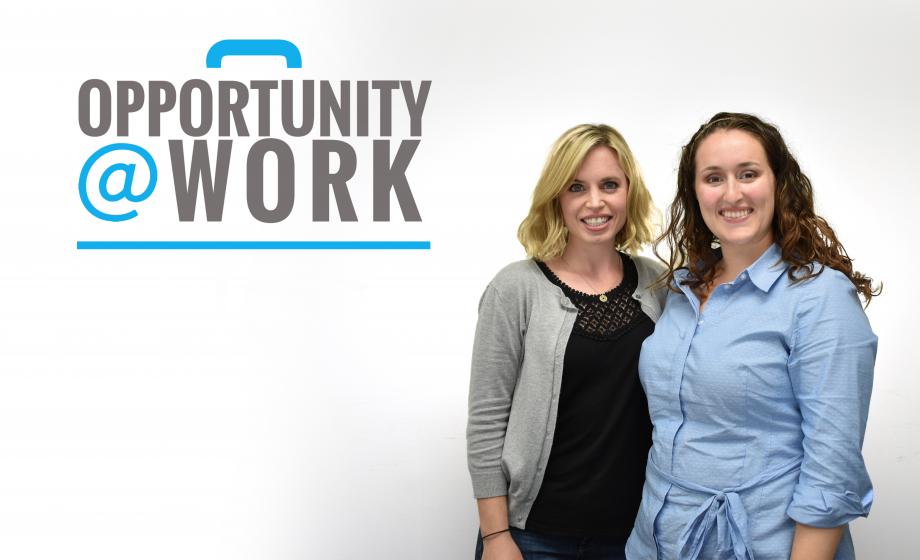 Maddie Bowers ’18 learns from Laura Faulkner ’10, M.P.A. ’11