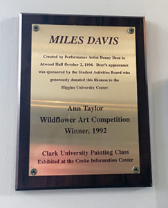 miles davis plaque
