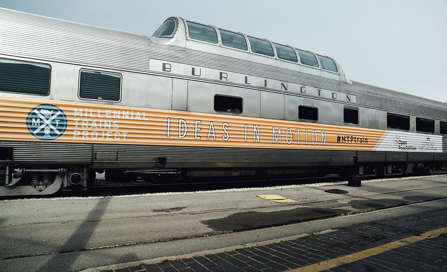 Alum riding the rails with Millennial Trains Project in the name of social innovation, entrepreneurship
