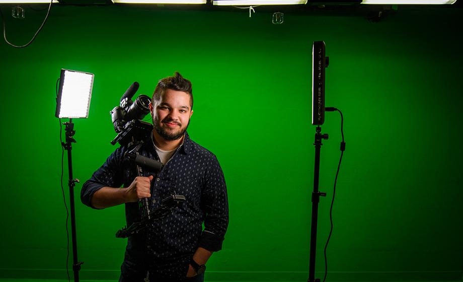 Mitchell Gamache is far from camera shy