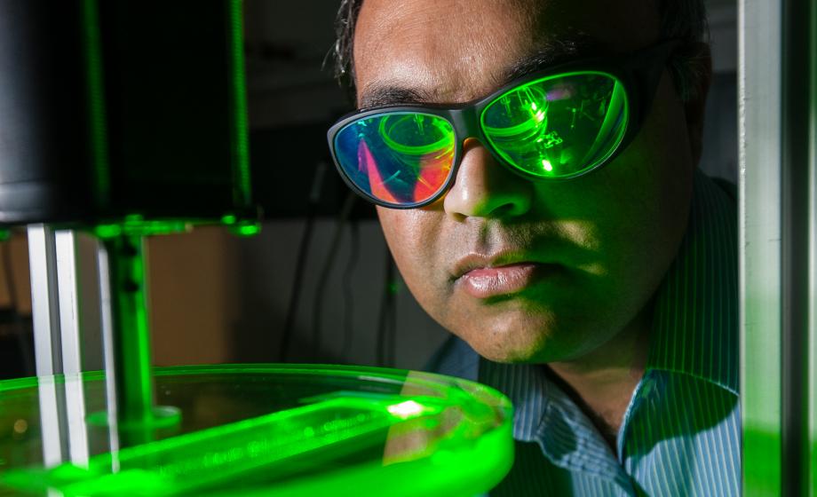 Physicist Arshad Kudrolli’s research seeks to improve prosthetic limbs