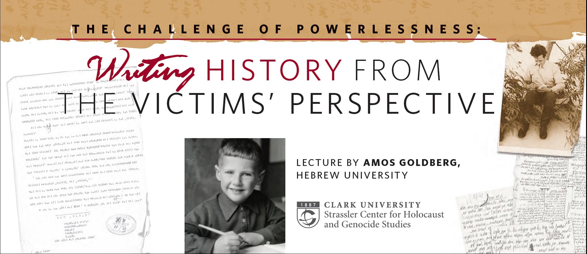 Oct. 3: Strassler Center offers first of year-long Truth in History series