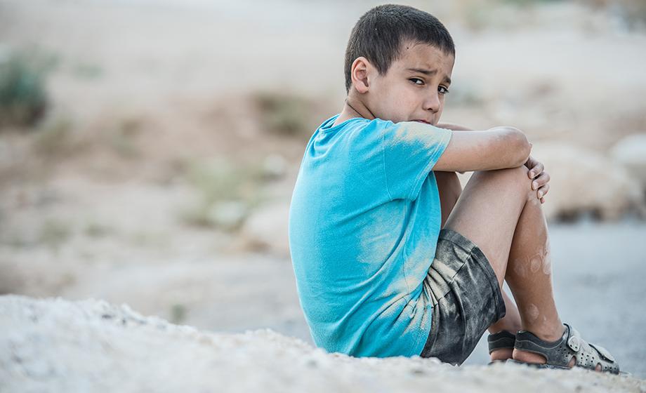 small child on the beach