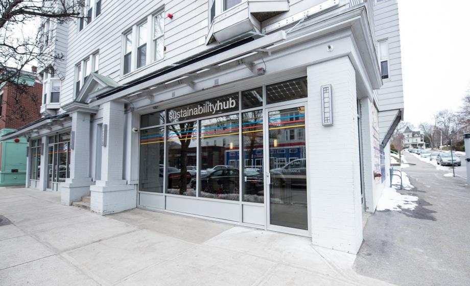 Sustainability hub picture of front of building