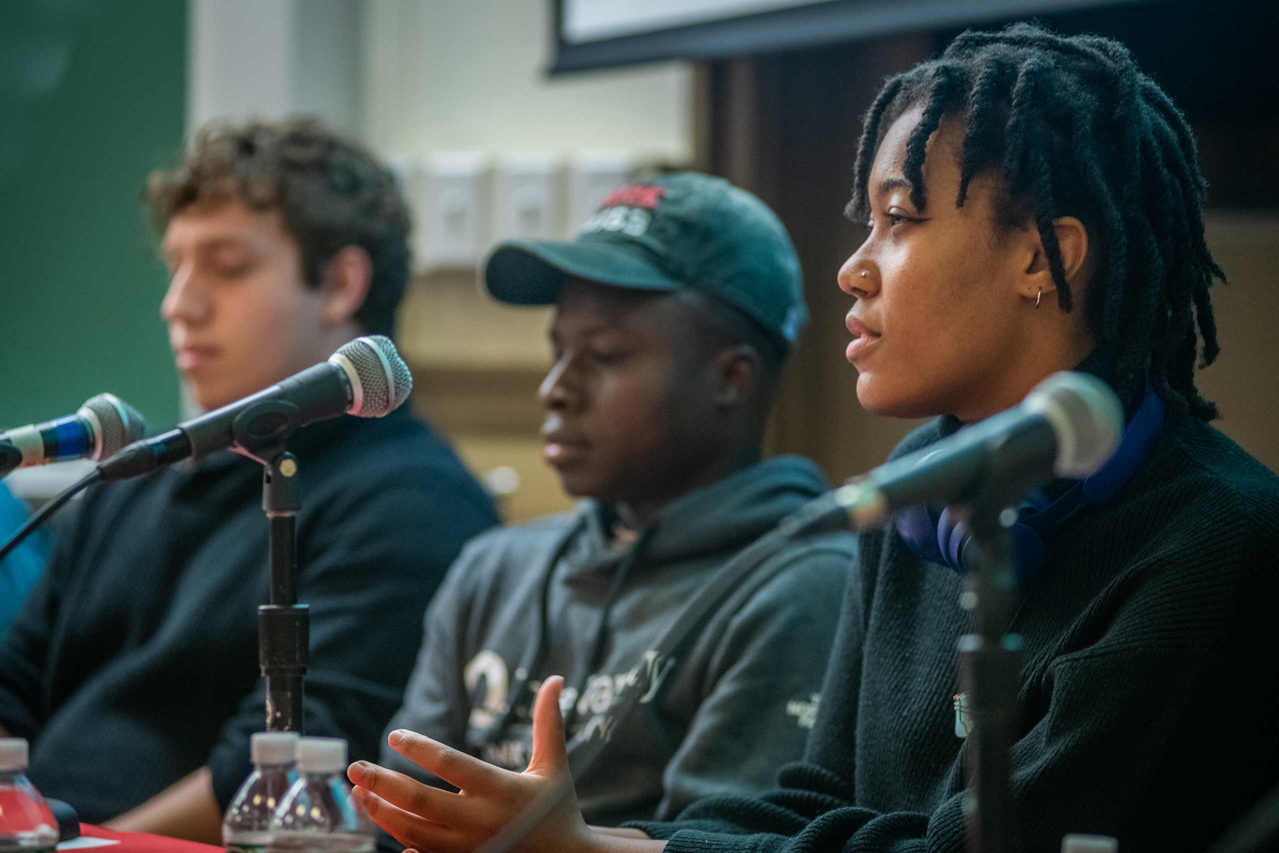 Larriyah Graham, speaking on a tech at work panel