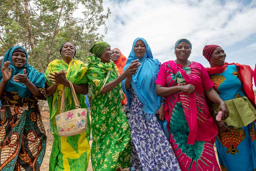 A Peace Corps volunteers secured a grants for this community in Tanzania to build a fish pond, to improve their economic resiliences and nutritional variety.