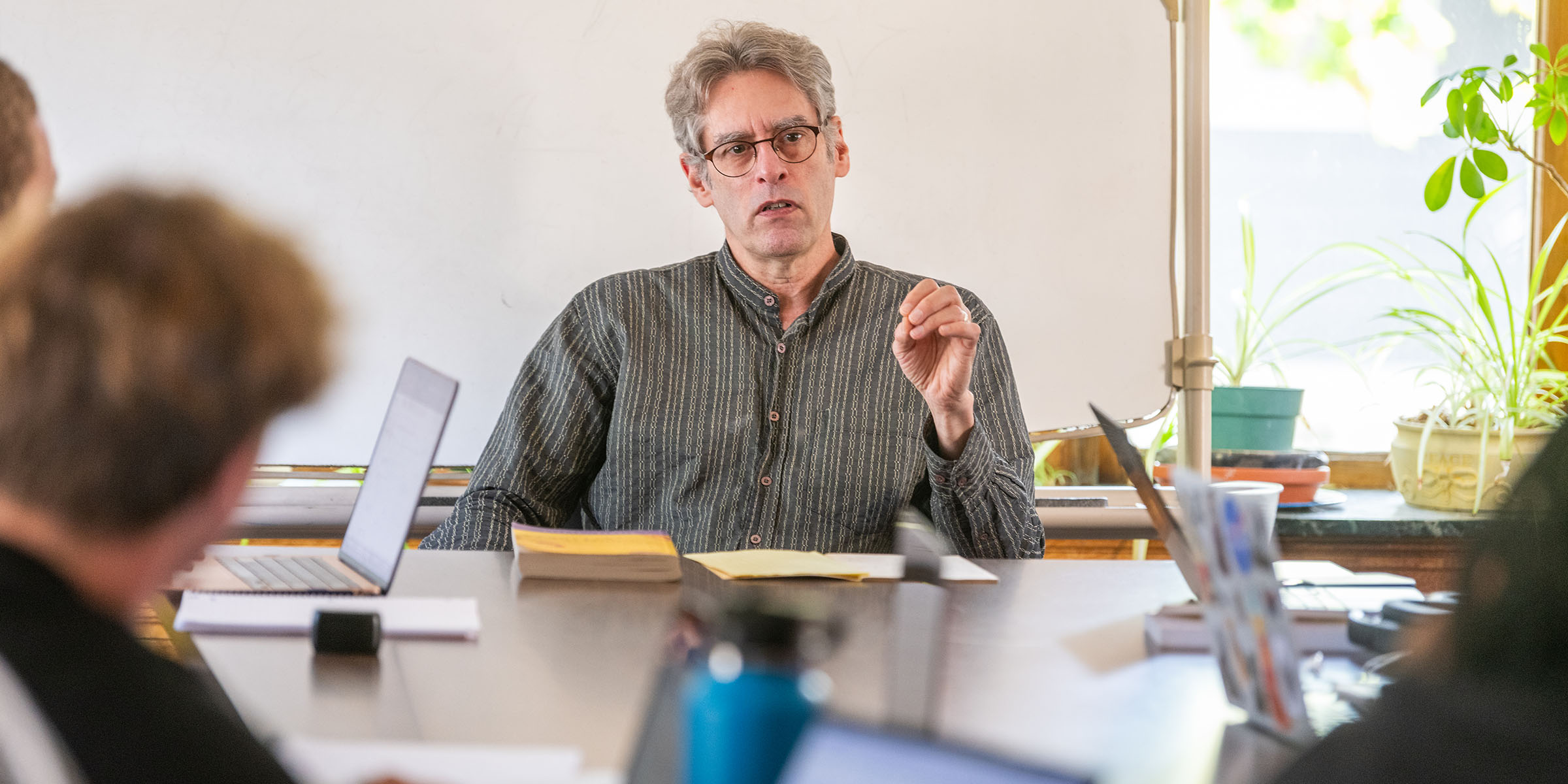 Professor Wes DeMarco teaching "The Good Life"