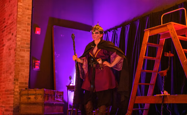 student dressed in dress rehearsal gear