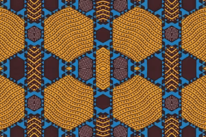 African textile motif to convey the cultural complexity and vibrance of the continent