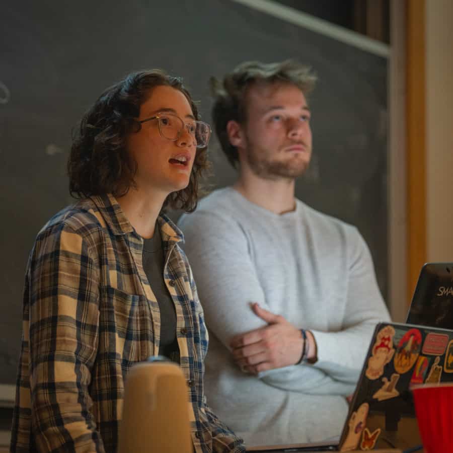 students give a presentation